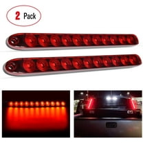 2PCS 16inch 11 LEDs Red Trailer Light Bar for Park Stop Turn signals Tail Brake Light DOT Compliant IP65 Waterproof Truck Trailer Marker ID Bar