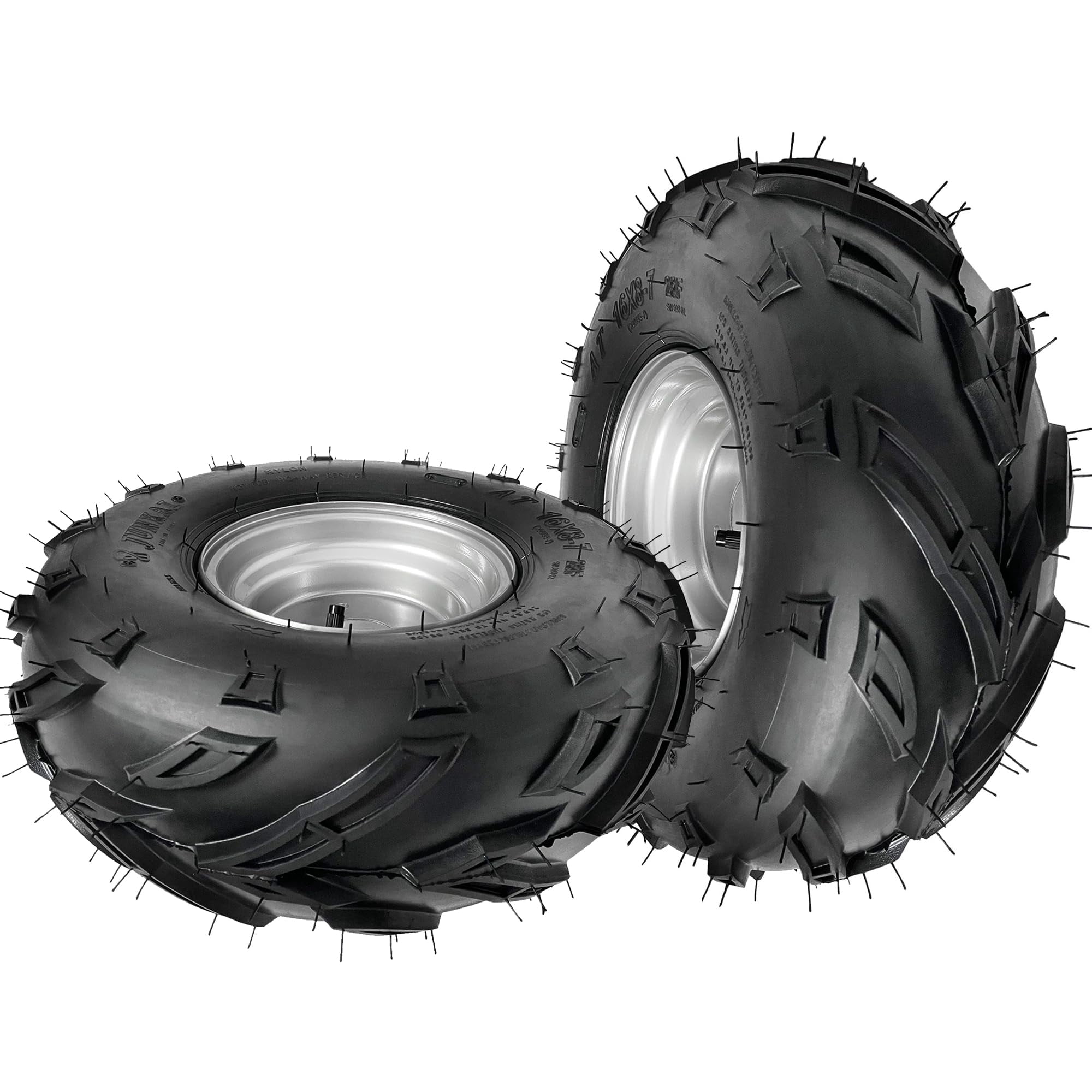 2PCS 16x8-7 ATV Tire & Rim Assembly – 3 Stud 16x8x7 16x8.00-7 Wheel for ...