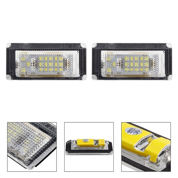 2PCS 18 Led License Plate Light for Mini Cooper S R50 R52 04-08 R53 01-06