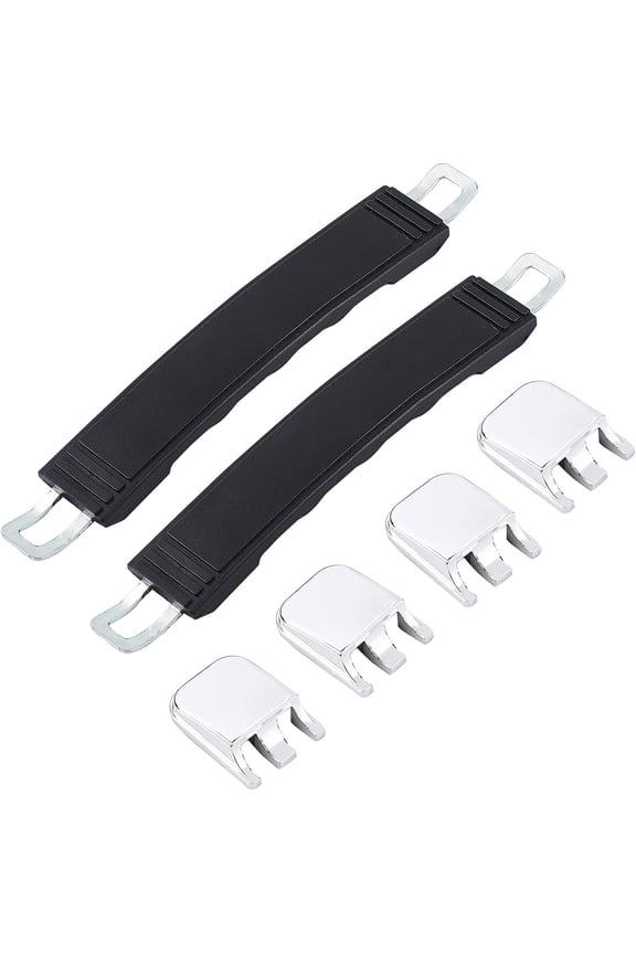 2PCS 180mm Luggage Handle Grip Plastic Replacement Suitcase Luggage Handle Pull for Suitcase Box Luggage Case Black 2sets