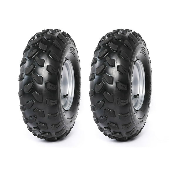 2PCS 19x7.00-8 Wheel Tire Rim with 4 Stud Pattern 110mm Bolt Distance for 19x7-8 Tire 8" Wheels ATV Go Kart Quad Bike 4 Wheelers Taotao Buggy Lawn Mower Tractor