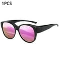 thumbnail image 1 of 2PCS/1PCS Fit Over Glasses Sunglasses for Women Men, Oversized Cat Eye Sunglasses Polarized 100% UV400 Protection, 1 of 8
