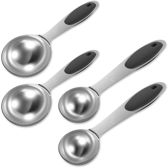 2PCS 1TBSP & 2PCS 1TSP Stainless Steel Measuring Spoon Bundle