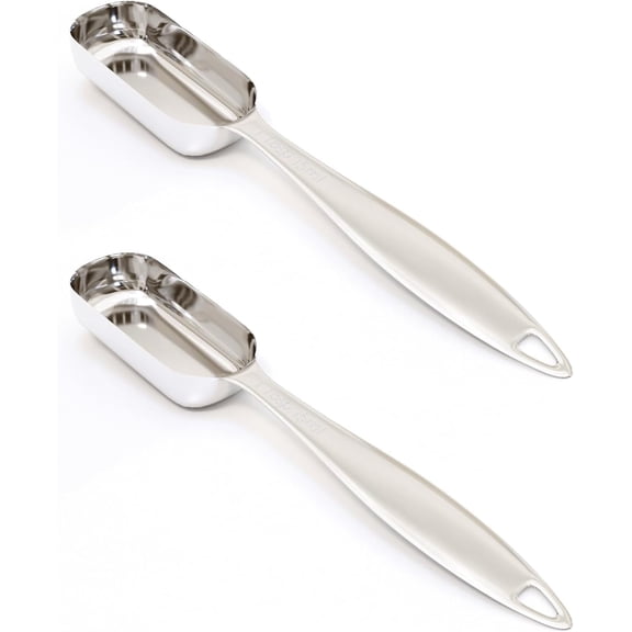 2PCS 1Tablespoon (1tbsp, 3tsp, 15ml, 1/2oz) Single Measuring Spoon, Individual Stainless Steel Long Handle Measure Teaspoon Only