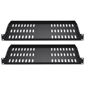 2PCS 1U Server Rack Shelf 10 Inch 254mm Depth 50 lbs Max Load Vented Cantilever Wall Mount Tray for 19 Inch Network Cabinet Equipment Rack