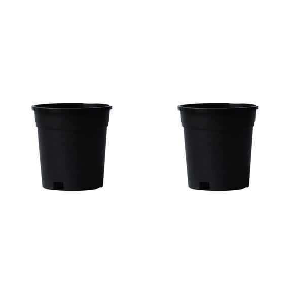 2PCS 2 GallonPlastic Nursery Pots - Flexible Starter Pots with Drainage Holes, Thickened Soft Containers for Seedlings, Succulents, Cuttings & Transplanting, Home Garden Essentials