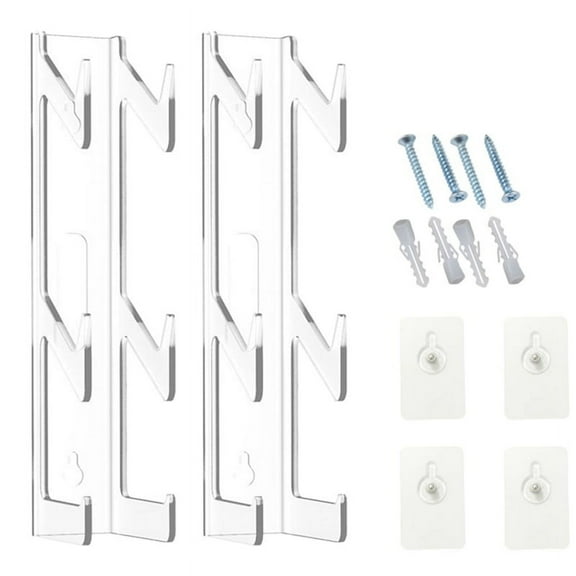2PCS 2-Tier Universal Game Controller Headset Holder Stand for Controller Stand Clear Headphone Holder