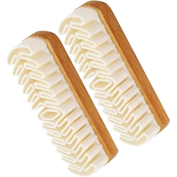 2PCS 2-in-1 Rubber Shoe Brush Cleaner, Dual Pack with Enhanced Dust-Absorbing Texture, Safe for Nubuck, Flocked and Matte Leather
