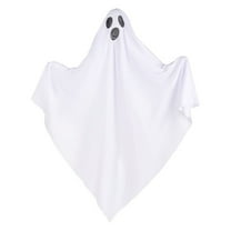 2PCS 20*27" Halloween Little White Spooky Ghosts Hanging Ghost Decorations The Patio Porch Indoors And Outdoors
