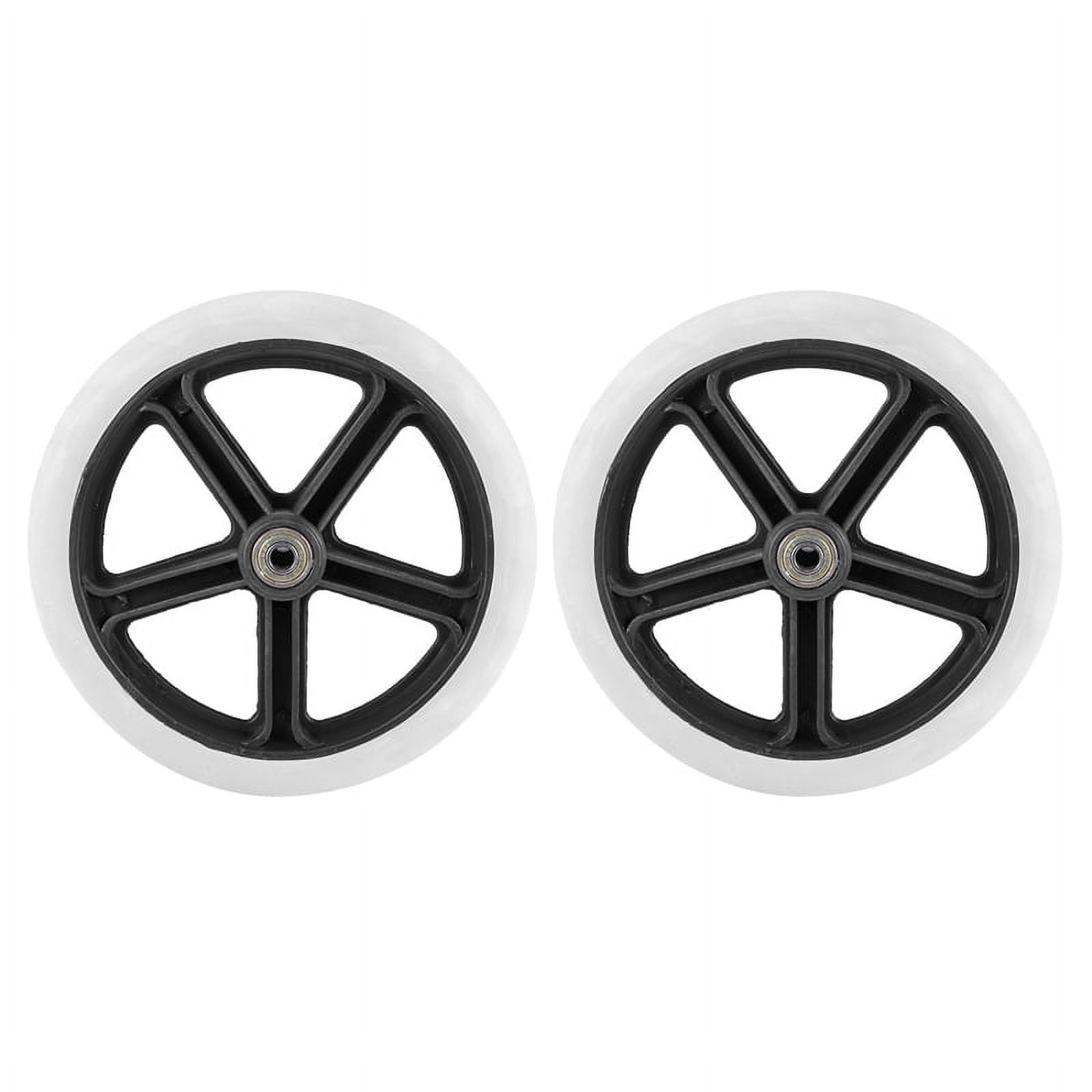 2PCS 200mm (8 inch) Rubber Small Non Marking Wheelchair Wheel Accessories PP Chair Caster Wheels Roller