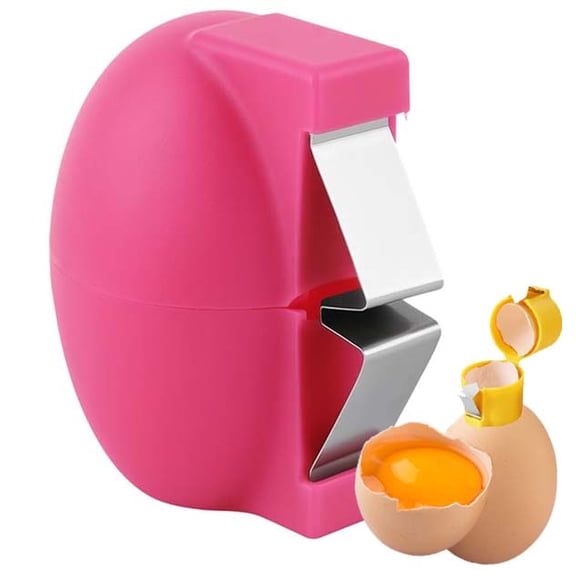 2PCS 2026 Upgrade Stainless Steel Egg Cracker Tool, Multifunctional Egg Shell Opener for Raw & Hard-Boiled Eggs, Handheld Kitchen Gadget for Egg Peeling & Separating
