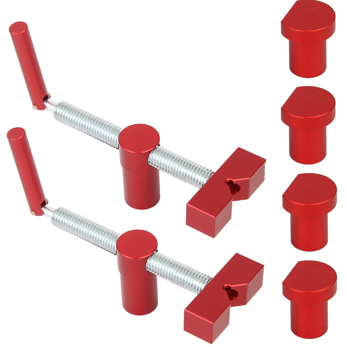2PCS 20mm MFT Table Workbench Bench Dog Clamps with 4 Bench Dogs Adjustable Workbench Stop