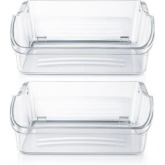 2PCS 240324502 Refrigerator Door Bin Shelf Replacement Compatible with Frigidaire Kenmore Electrolux Fridge Door Shelves Bin Part Fit Model LFSS2312TF0 LFSS2312TE0 LFSS2312TP0 FFSS2315TS0 FFSS2315TS2