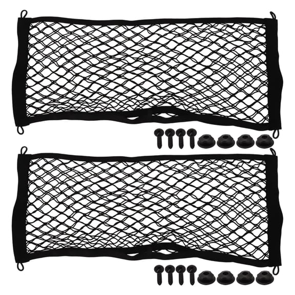 2PCS 25*60CM Car Storage Net Stretchable Cargo Net Pocket Trunk Side Elastic Storage Mesh Bag RV Caravans Campers Accessories