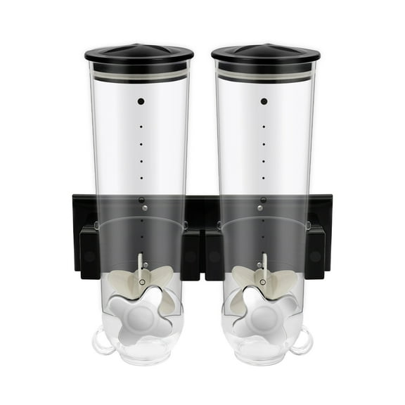 2PCS 29*15*30cm 3L Cereal Dispenser Dry Food Coffee Bean Storage Container Wall-Mounted Home