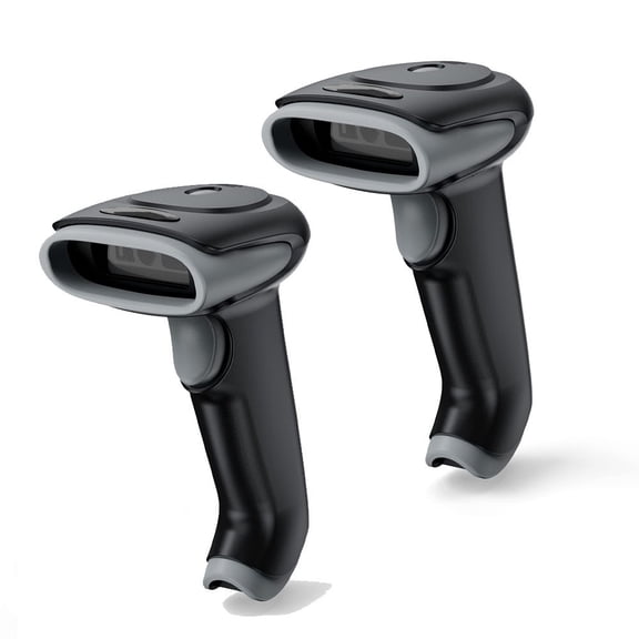 2PCS 2D Wireless Barcode Scanner Handheld Smart Cordless USB QR Reader Portable