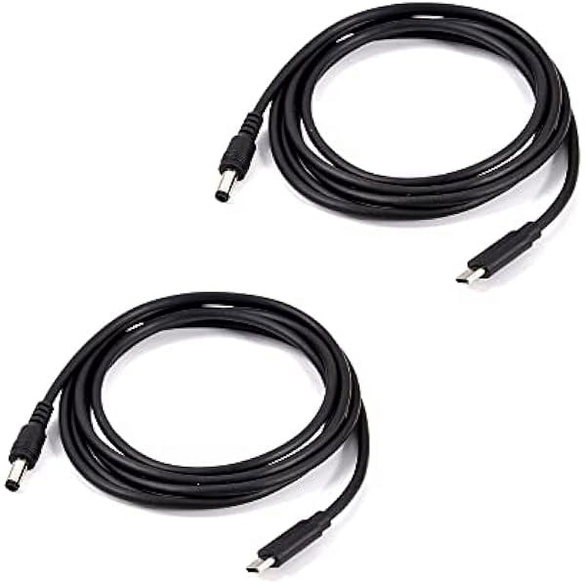 2PCS 3.3ft PD 12V 3A Trigger USB Type C Male Input to DC 5.5 x 2.5mm ...