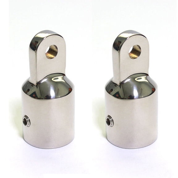 2PCS 3/4inch Stainless Steel Eye End For Boat Bimini Top Cap Fitting Hardware NEW