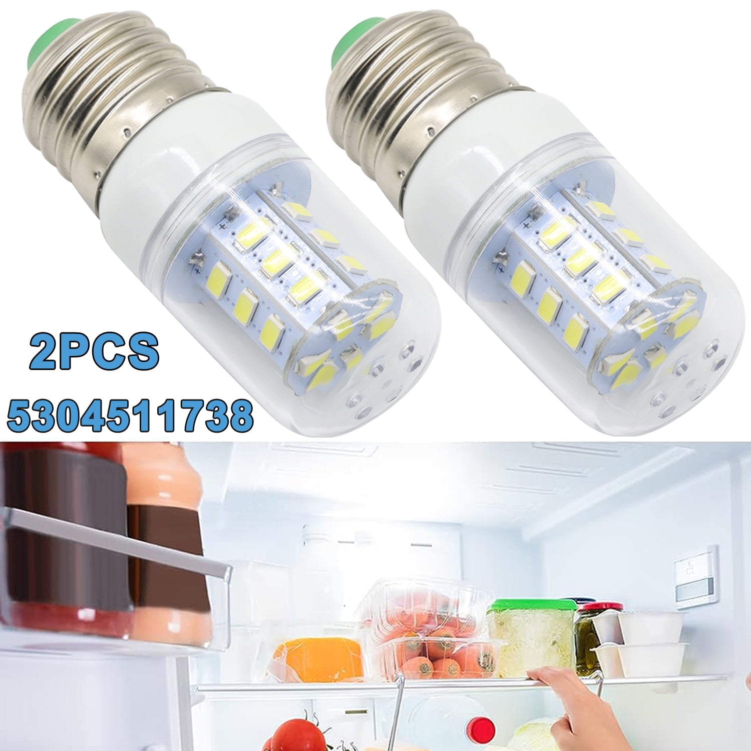 2PCS 3.5W E27 LED Light Bulbs Frigidaire Refrigerator Bulbs Replaces