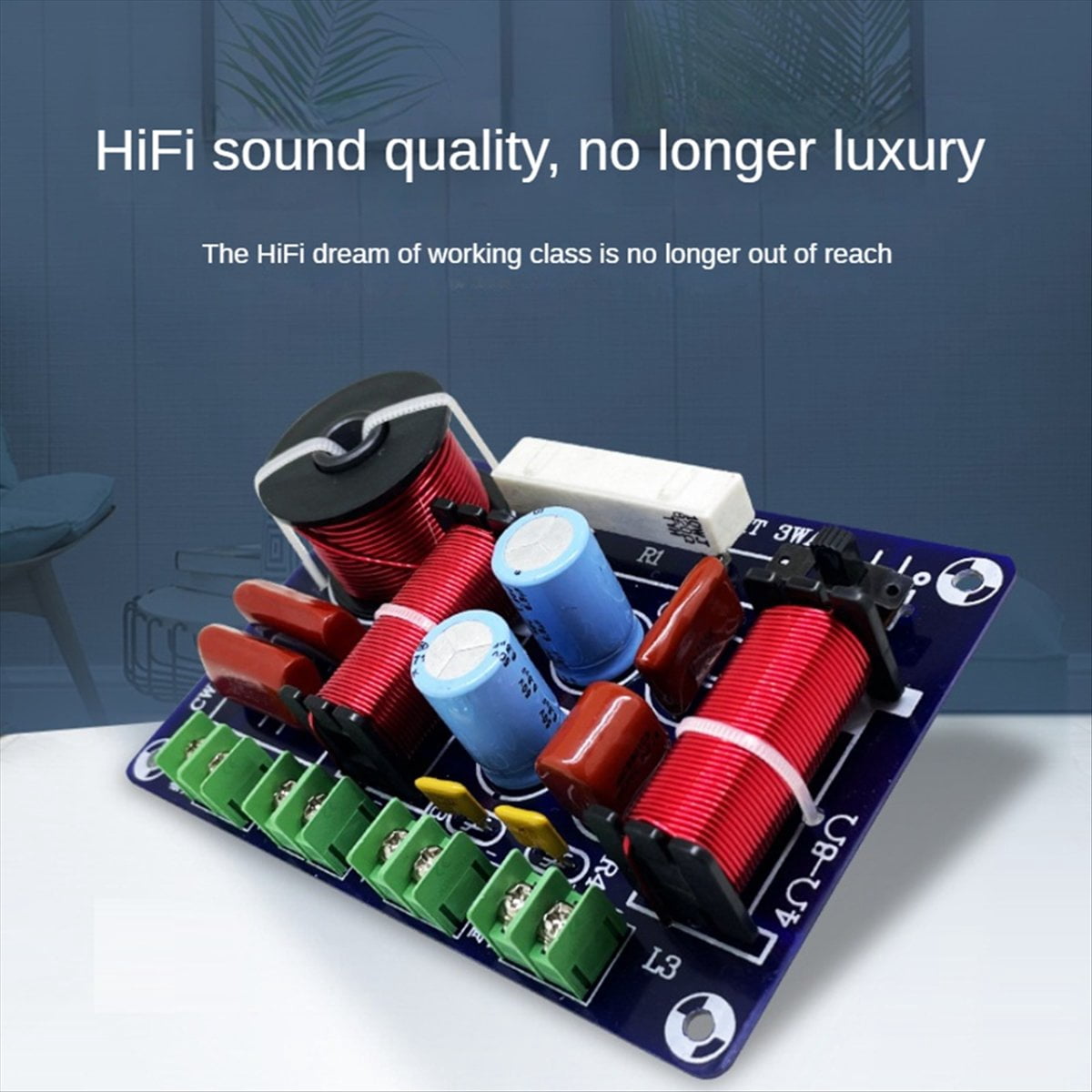 Filtre Crossover 3 Voies 250W - Diviseur De Fréquence Haut-parleur, Points De Croisement 850 Hz Et 5200-5500 Hz, DIY Audio - 2