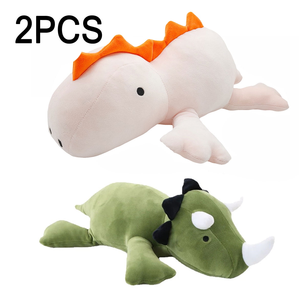2PCS 3035cm Big Weighted Dinosaur Plush Toy Stuffed Doll Cartoon Soft