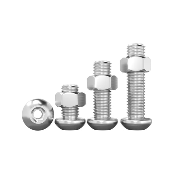 (2PCS) 304 Stainless Steel Plate Head Hexagonal Empty Screw Set Round M10x35mmHole 5.2mm).