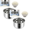 thumbnail image 1 of 2PCS 304 Stainless Steel Rice Cooker Inner Pot Replacement, Non-Stick Coating for Even Heating, Durable Bowl for Rice Cooking, 1 of 8