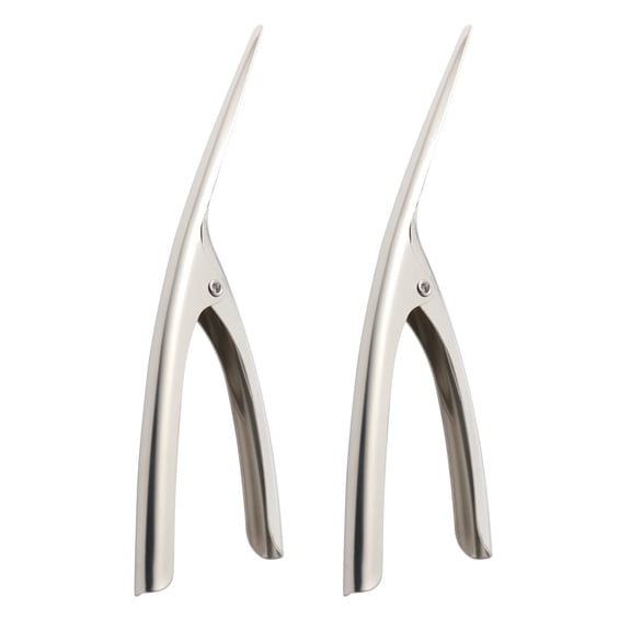HOOWIFFY 2-Pack Stainless Steel Shrimp Peeler and Seafood Sheller, Easy to Use Kitchen Tool for Shellfish Preparation