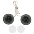 thumbnail image 1 of 2PCS 350W Mini Dome Tweeter Round Speaker Stick On Black Universal Automobile Audio System, 1 of 8