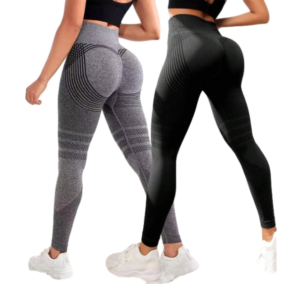 2PCS 3D Cellulite-Reducing Leggings High Waist Compression Leggings For Women Butt Lift Yoga Pants Anti Cellulite Stretch Fitness Tights Plus Size