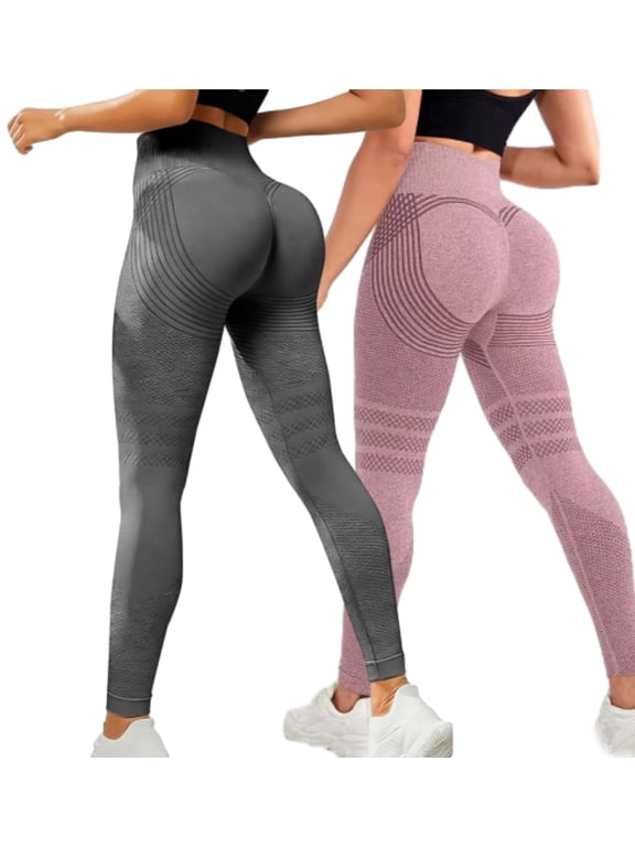2PCS 3D Cellulite-Reducing Leggings High Waist Compression Leggings For Women Butt Lift Yoga Pants Anti Cellulite Stretch Fitness Tights Plus Size