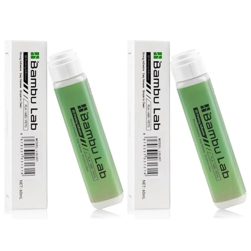 2PCS 3D Printer Adhesive Glue Compatible with Bambu Lab,Strong Grip Reduce Warping for Bambu lab A1/A1 Mini/P1/X1 3D Printer PLA/ABS/PETG/PC/PA/TPU Filament 60ML$$Other
