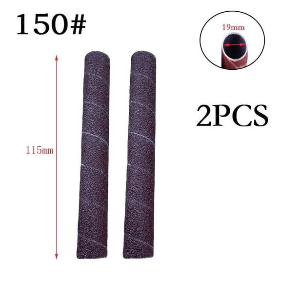 2PCS 4 5 Inch Sanding Drum Sleeves with 80/150/240 Grit for DIY Projects (2PCS Grit 150)