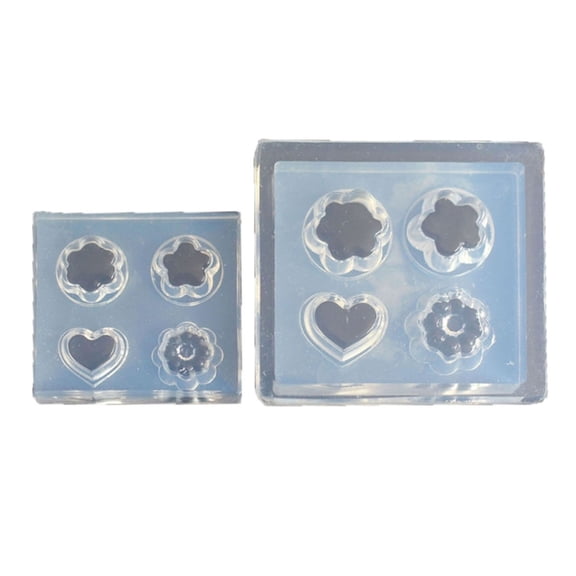 2PCS 4-Holes Silicone Cake Mold Mini Baking Pastry Chocolate Pudding Mould Ice Cream Biscuits Cupcake Decorating Molds