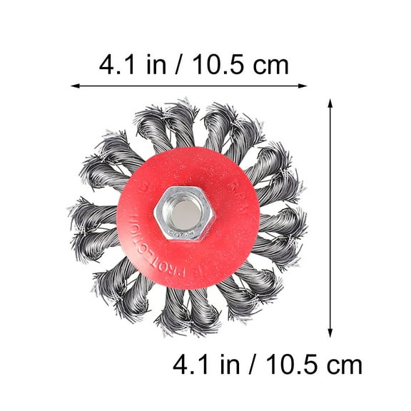 Steel Wire Derusting Wheel Set for Polishing Use Effective in Removing Burrs 2PCS 4