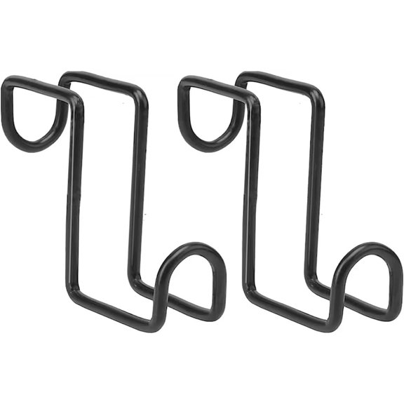 2PCS 4 Inch Tack Hook Heavy Duty Metal Birdle Hook Water Bucket Hanger For Hanging Horse Bridles,Halter And Buckets(Black)