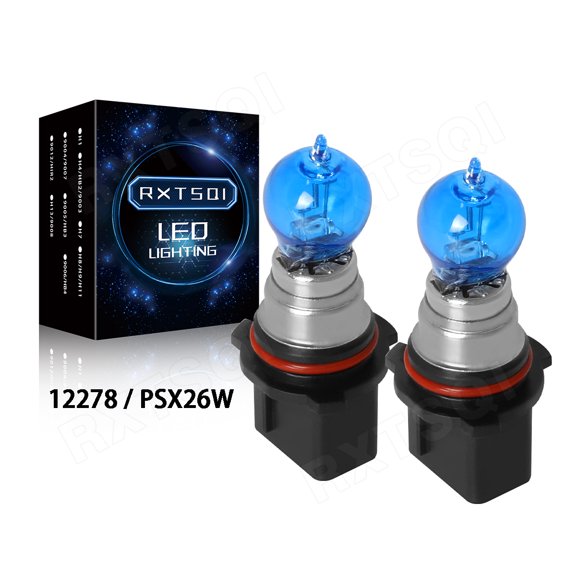 2PCS 4200K White P13W PSX26W Halogen Bulbs Daytime Running Lights Fog Lamps