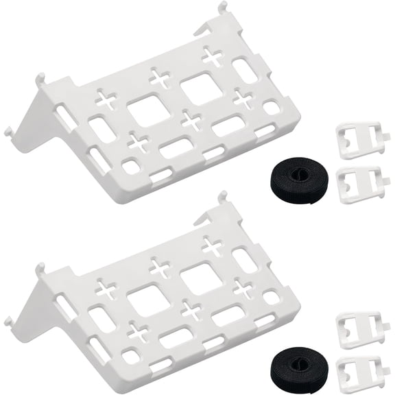 2PCS 49605-aub Structured Media Panel Accessories Enclosure Universal Shelf Mounting Bracket for Leviton Media Panel -That Supports 20lbs of Weight - White