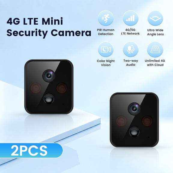 2PCS 4G/5G4G LTE Mini Security camera 1920P