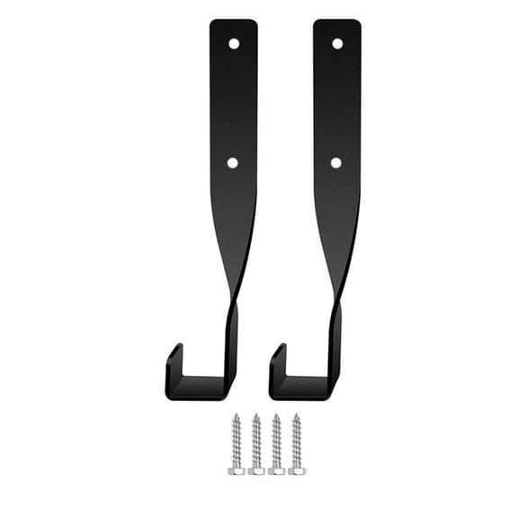 2PCS/4PCS Heavy Duty Wall Mounted Chain Saw Storage Bracket Hook for Garage Tool Organization Black Steel Rack