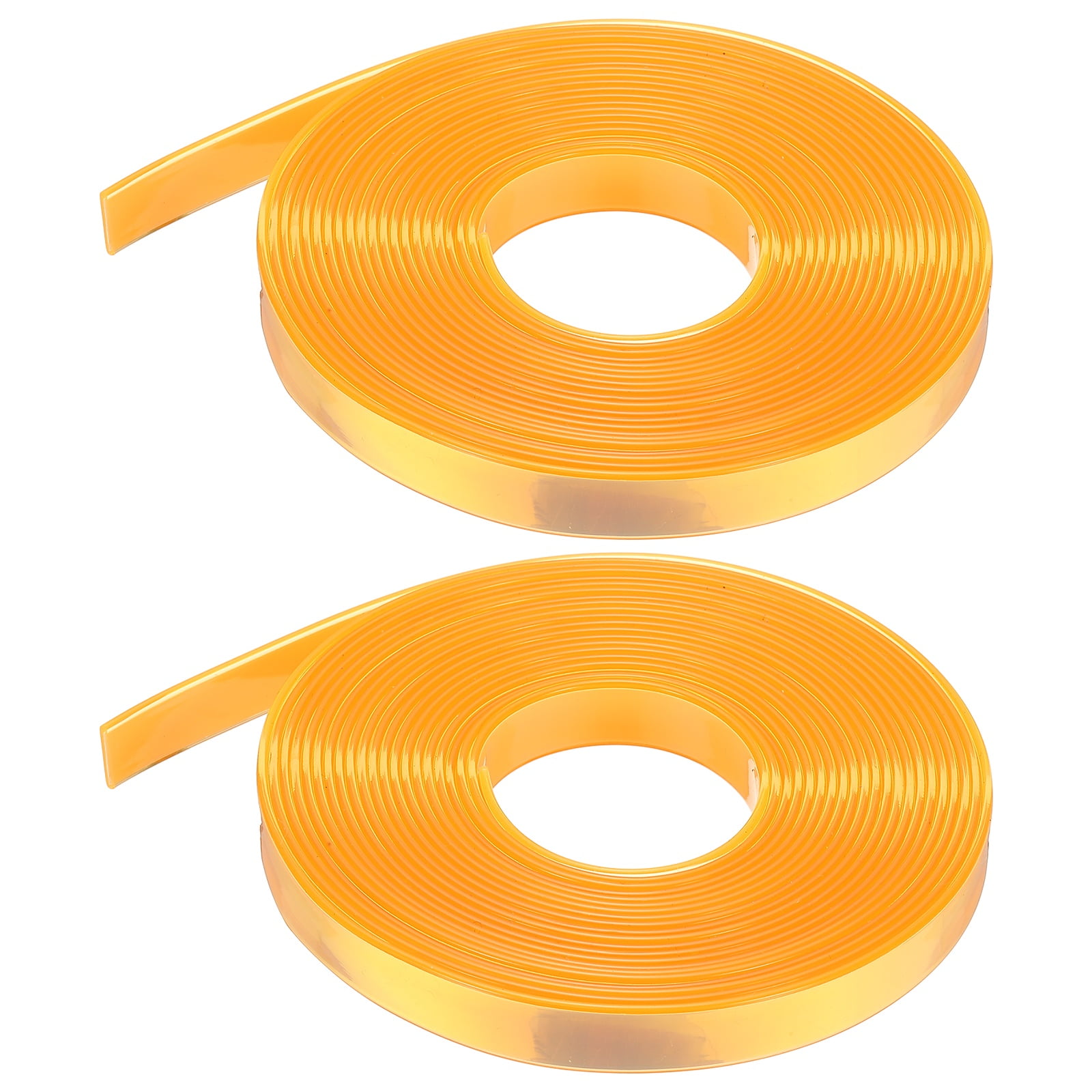 2PCS 5.47  Yards Silicone Lanyard String, 12mm Wide Bright Color Lacing Cord Laser Reflective Lanyard String for Crafts Weaving DIY Handmade Bracelets Clothes Keychain, Orange Red