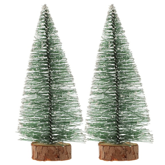 2PCS 5.9" Mini Christmas Tree Decorations - Light Green