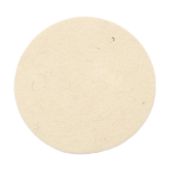 2PCS 5 Inches 125 Mm Wool Felt Polishing Pad Wheel for Glass Stainless Steel