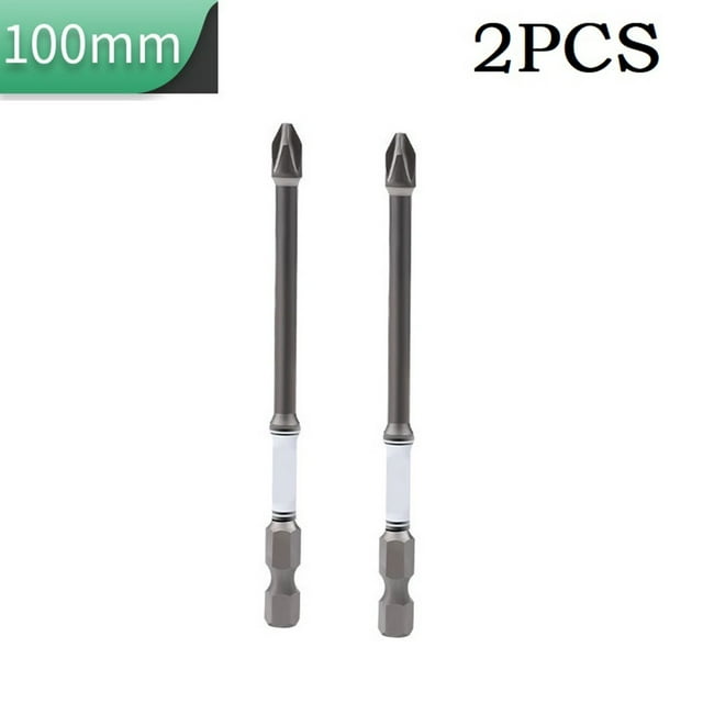 2PCS 50150mm PH2 Impact Electric Cross Screwdriver Bits Drill Head Hex