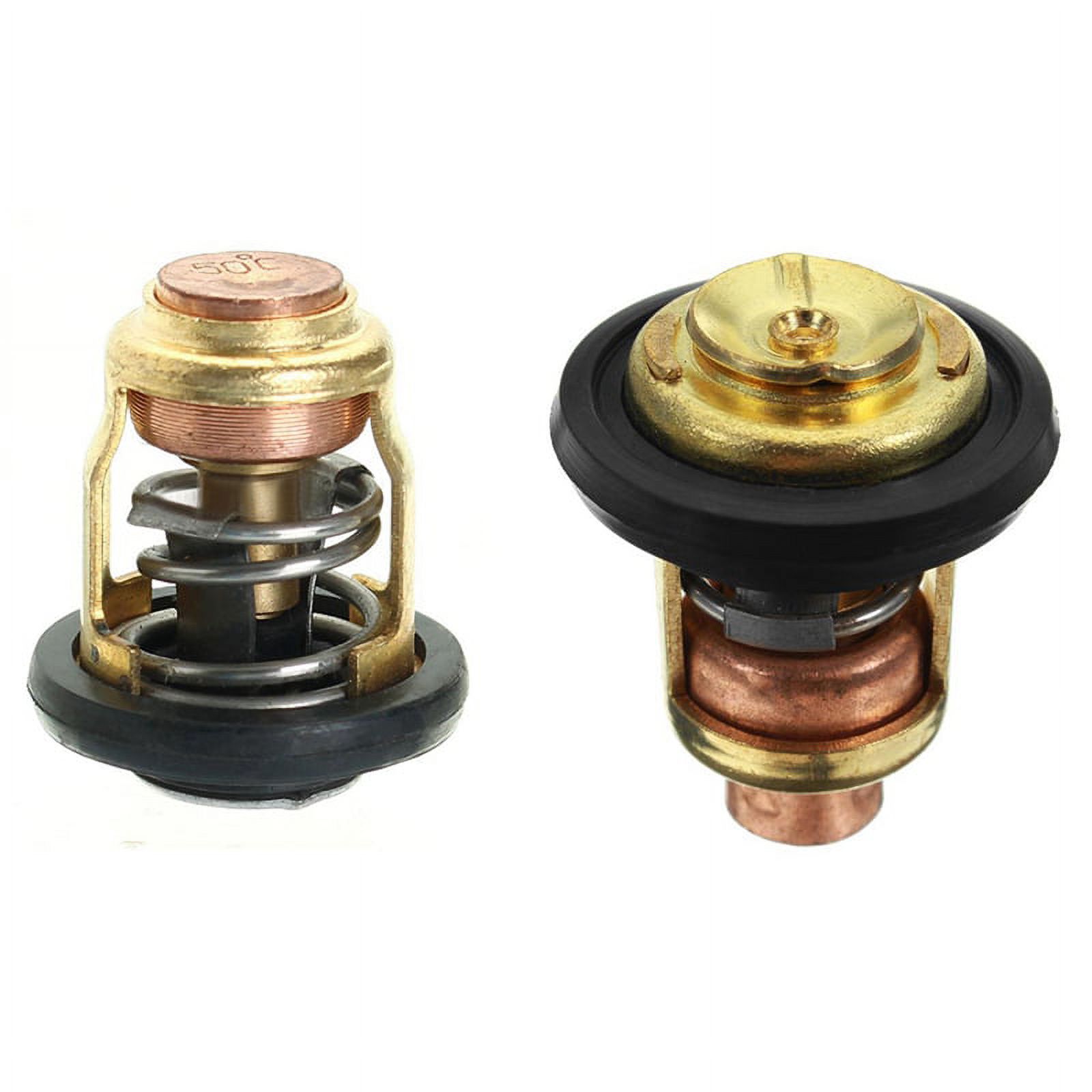 2PCS 50 Degree Outboard Thermostat Replacement with 6E51241100 6E5