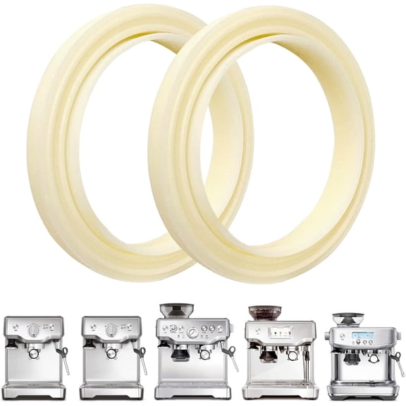 2PCS 54mm Silicone Steam Ring for Breville Espresso Machine 878/870/860/880/810/840/450/500 and Sage 880/878/875/870/810/500, BPA-Free Grouphead Gasket Replacement Accessories