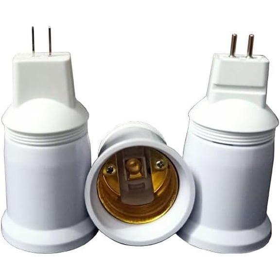 2PCS, 5PCS, G4 to E27 pin-pin lamp holder to ordinary LED energy-saving lamp 27mm thread interface(MR16 to E27,5PCS)