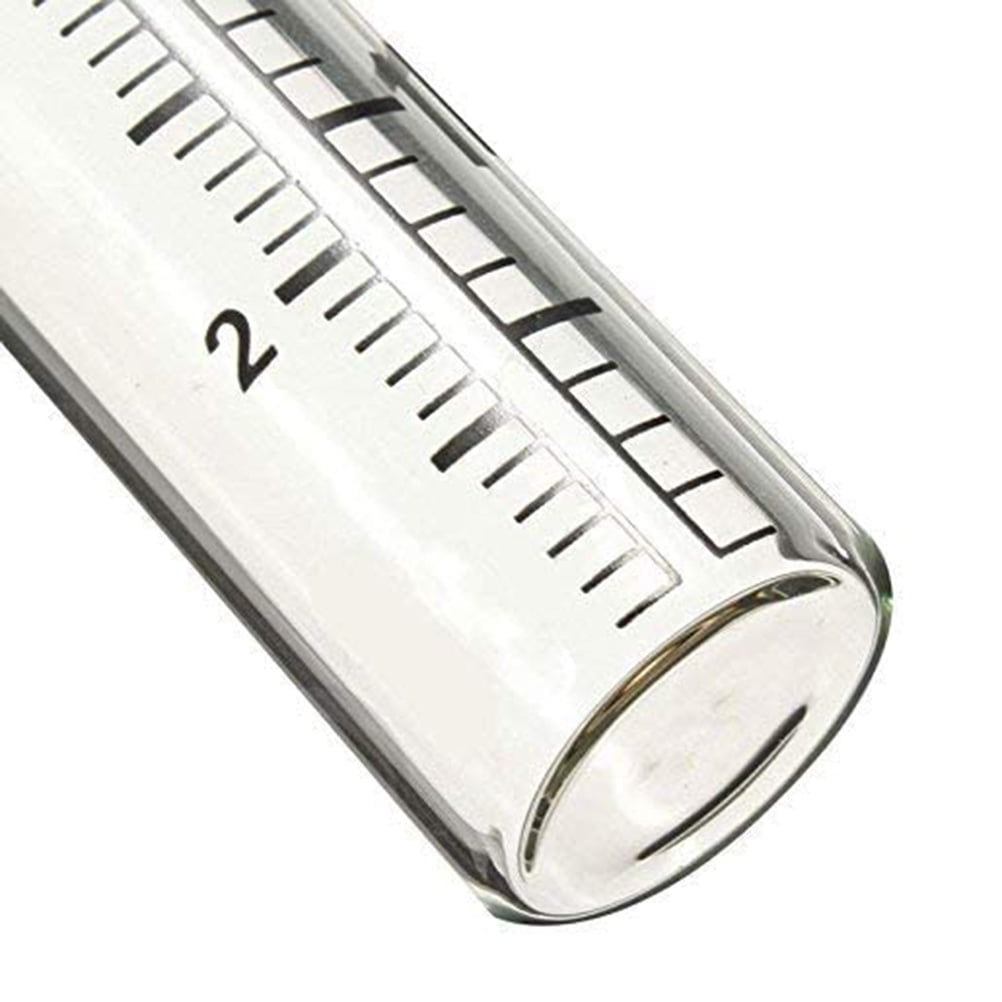 2PCS 5inch Capacity Rain Gauge Glass Replacement Tube for Garden Yard