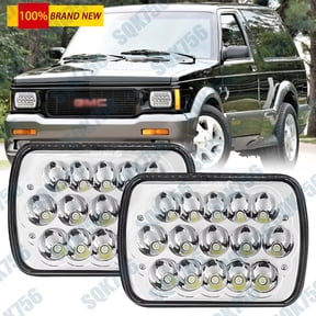 2PCS 5x7" 7x6" inch LED 5D Headlights for GMC S15 1982-1990 for Chevy S10 1982-93