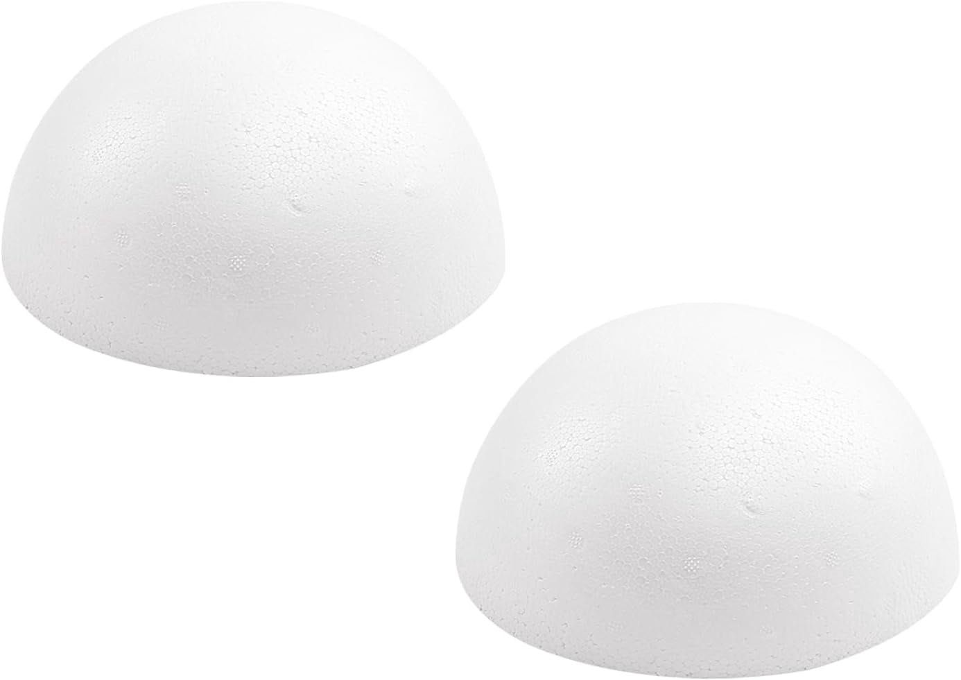 2PCS 6 Inchs White Foam Balls Half Round Polystyrene Half Foam Balls Craft Supplies Hemispherical Christmas Craft Ballfor DIY Home Craft Project and Art Decoration